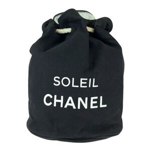 Chanel Canvas Drawstring Shoulder Bag